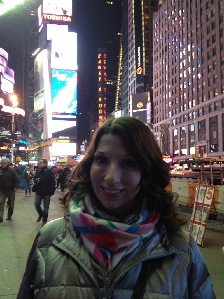 Robyn in Times Square