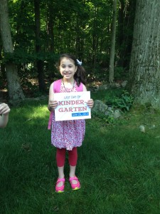Chloe's last day of kindergarten